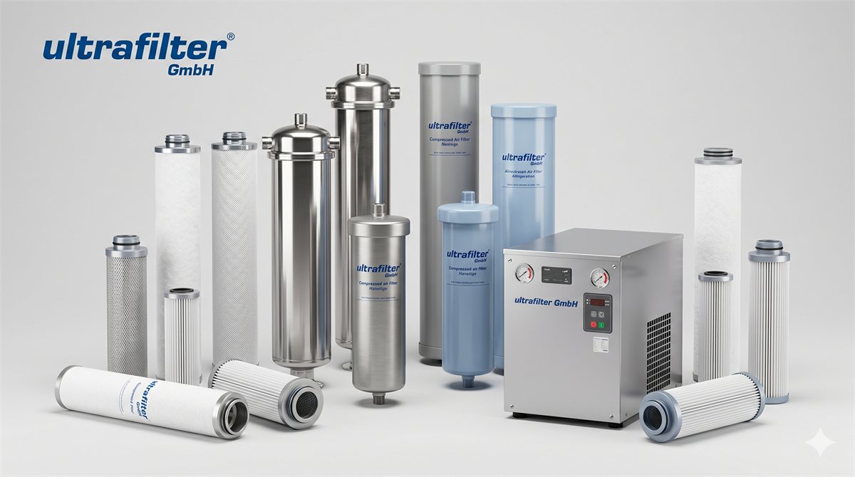 Linha Ultrafilter GmbH — filtros e secadores de ar comprimido